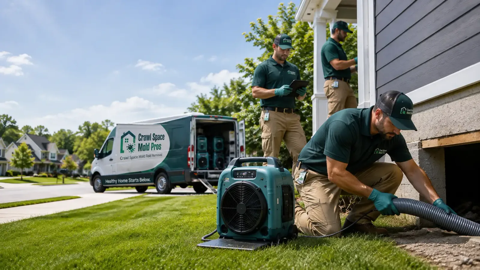 Crawl Space Mold Removal in Bock, MN